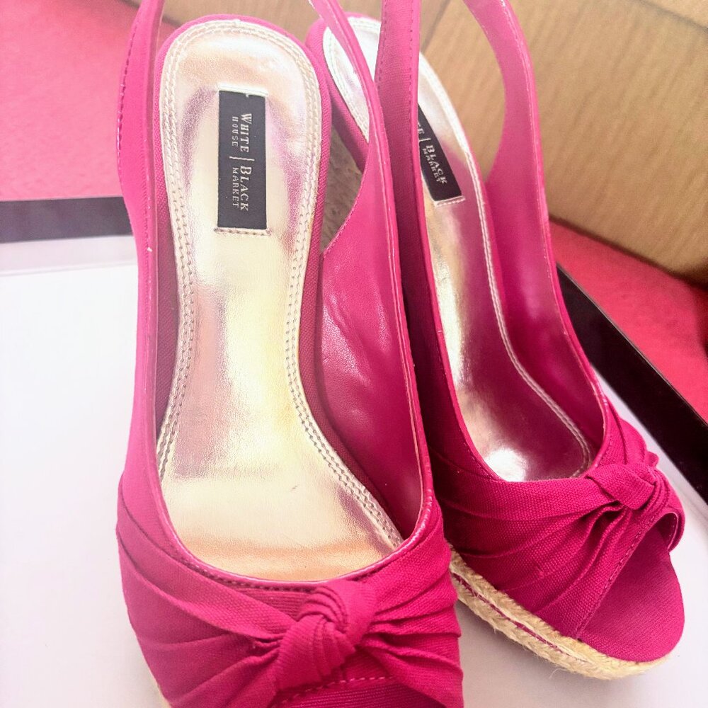 White House/Black Market size 7.5 pink color heels